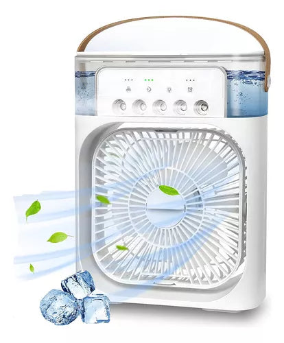 Ventilador Portátil Con Humidificador