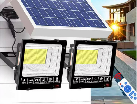 SET 2 FOCOS SOLAR LED 200W C/U